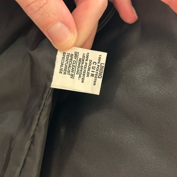 Real Leather Biker Jacket Size S (unbranded) like new - Picture 3 of 10